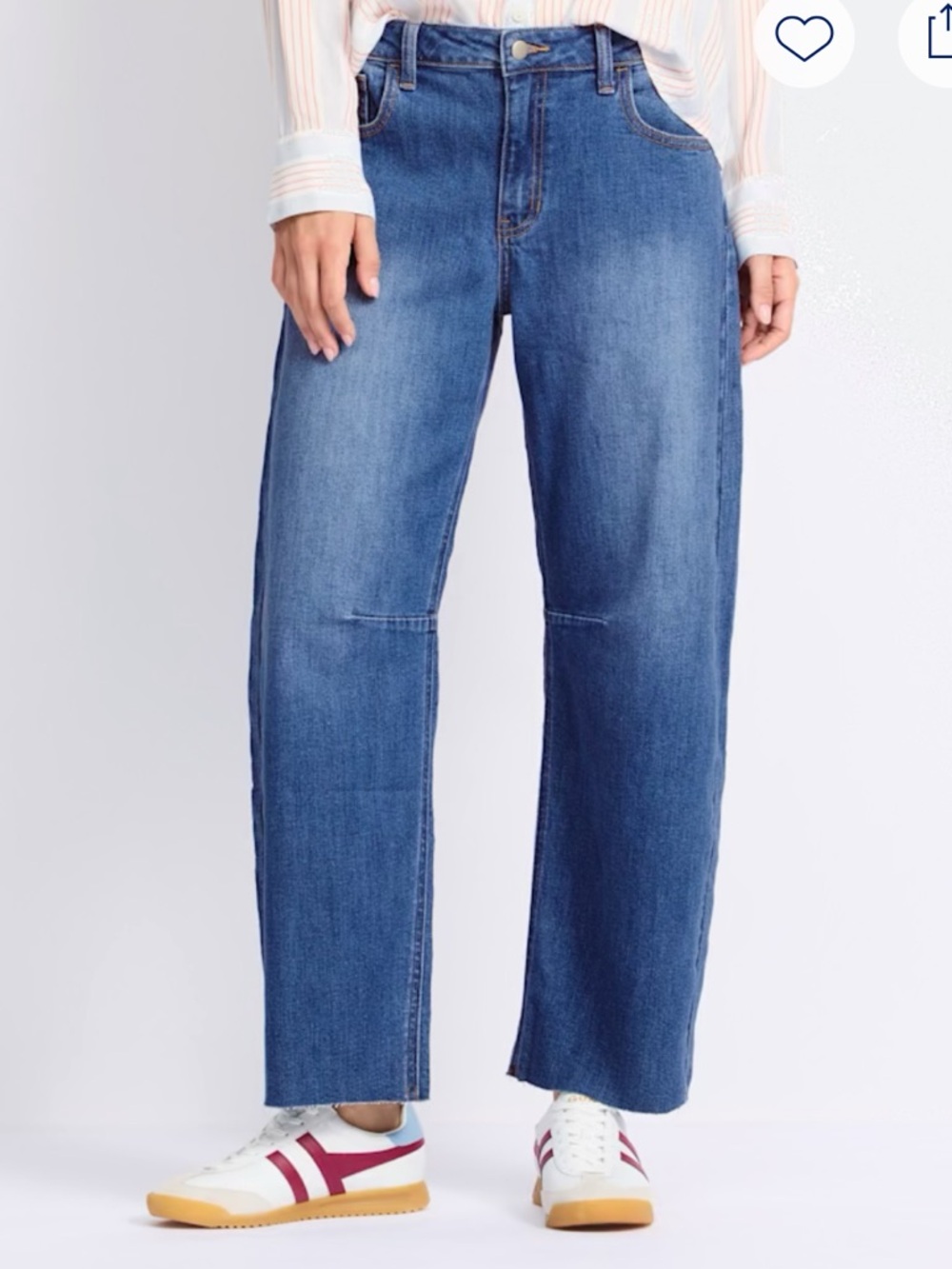 EUC Indigo Six Women’s Barrel Jean Size 10 Stretch